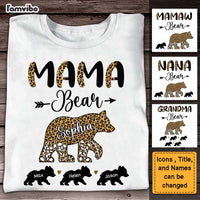 Personalized Gift For Mom Mama Bear Half Leopard Shirt - Hoodie - Sweatshirt 24050 thumb 1