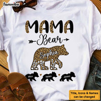 Personalized Gift For Mom Mama Bear Half Leopard Shirt - Hoodie - Sweatshirt 24050 thumb 1
