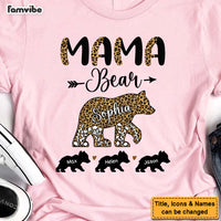 Personalized Gift For Mom Mama Bear Half Leopard Shirt - Hoodie - Sweatshirt 24050 thumb 1