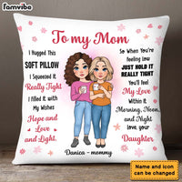 Personalized To My Mom Hug This Pillow 24051 thumb 1