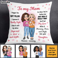 Personalized To My Mom Hug This Pillow 24051 thumb 1