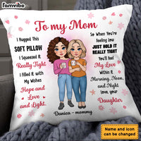 Personalized To My Mom Hug This Pillow 24051 thumb 1