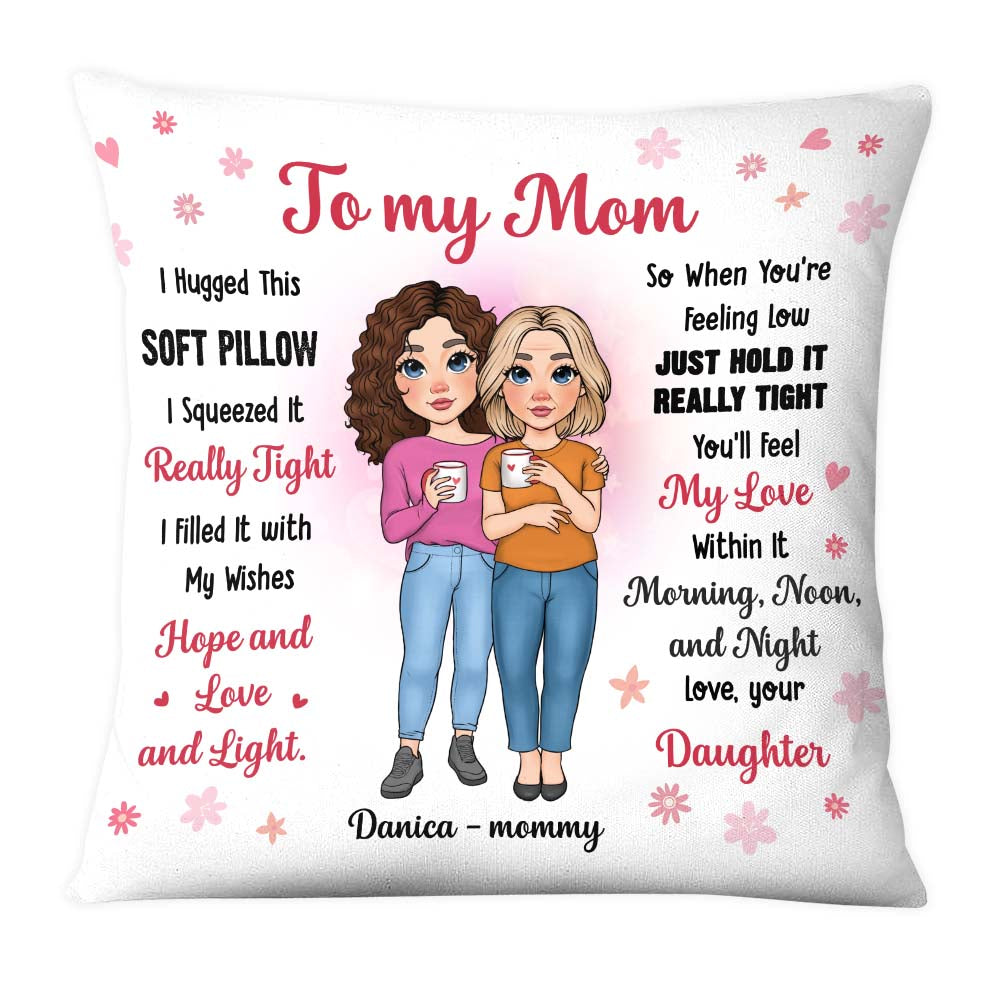 Personalized To My Mom Hug This Pillow 24051 Primary Mockup