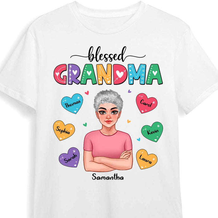 Personalized Blessed Grandma Shirt - Hoodie - Sweatshirt 24052 1