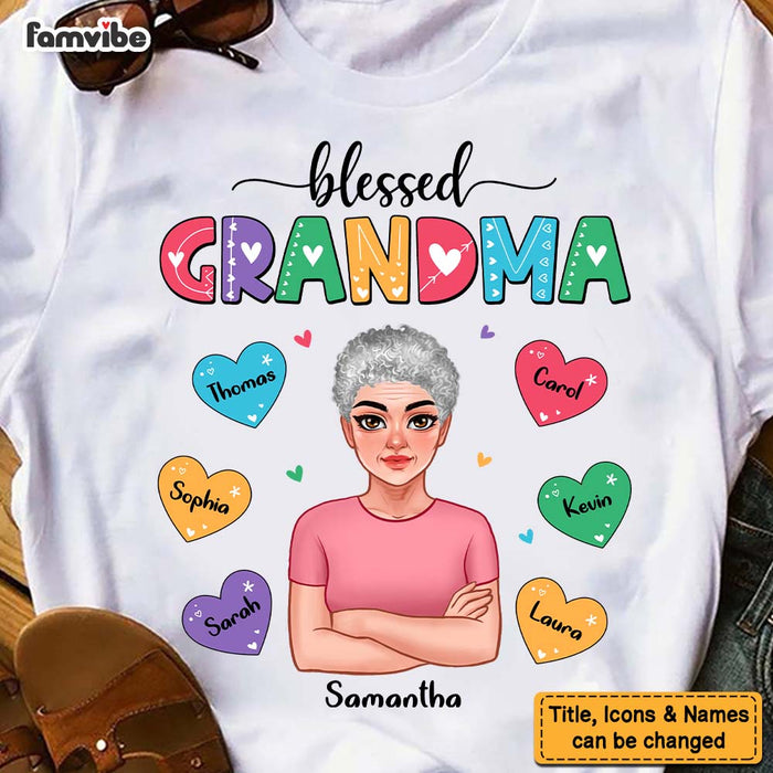 Personalized Blessed Grandma Shirt - Hoodie - Sweatshirt 24052 1