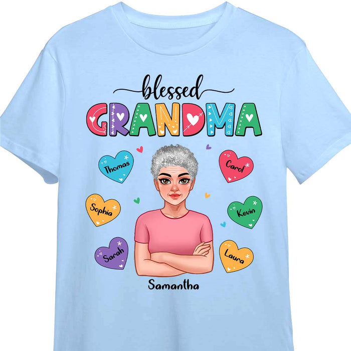 Personalized Blessed Grandma Shirt - Hoodie - Sweatshirt 24052 1