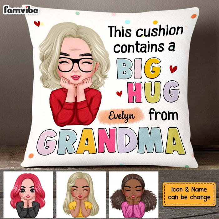 Personalized Grandma Hug Pillow 24057 1