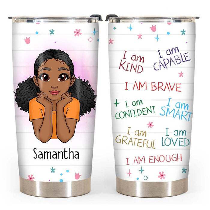 Personalized Gift For Granddaughter I Am Kind Steel Tumbler 24058 1