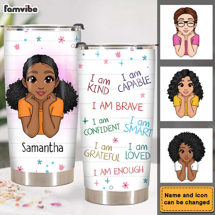 Personalized Gift For Granddaughter I Am Kind Steel Tumbler 24058 1