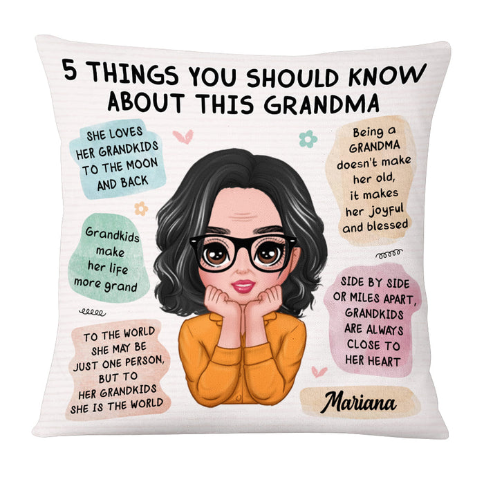 Personalized 5 things you should know about this Grandma Pillow 24060 1