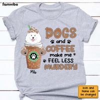 Personalized Dog and Coffee Shirt - Hoodie - Sweatshirt 24063 thumb 1