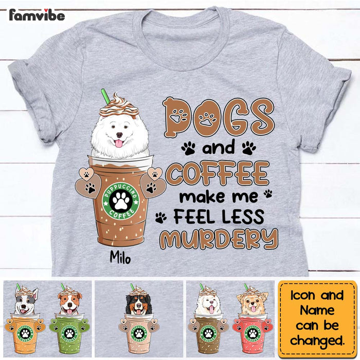 Personalized Dog and Coffee Shirt - Hoodie - Sweatshirt 24063 1