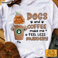 Personalized Dog and Coffee Shirt - Hoodie - Sweatshirt 24063 thumb 1