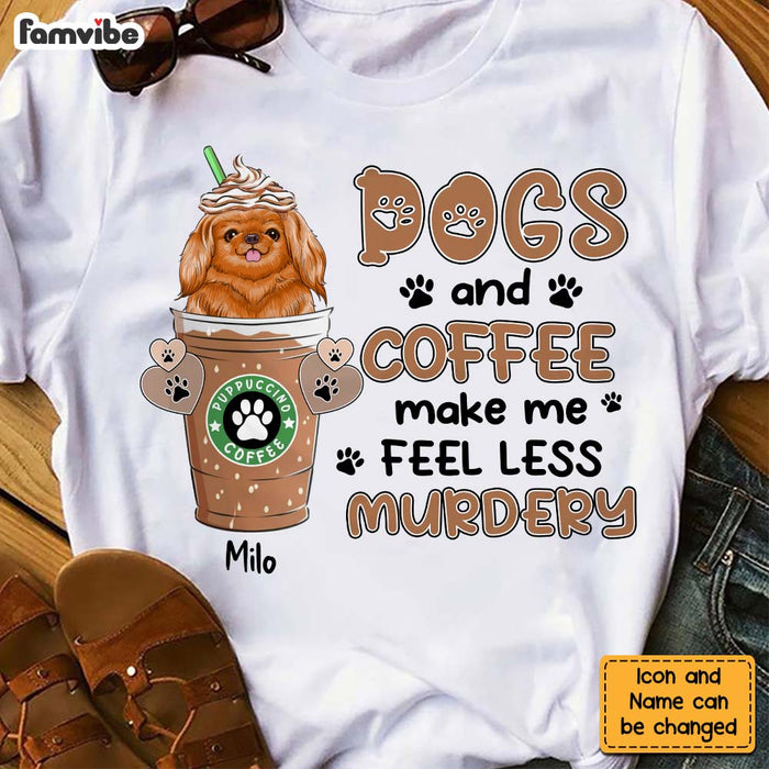 Personalized Dog and Coffee Shirt - Hoodie - Sweatshirt 24063 1