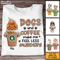 Personalized Dog and Coffee Shirt - Hoodie - Sweatshirt 24063 thumb 1