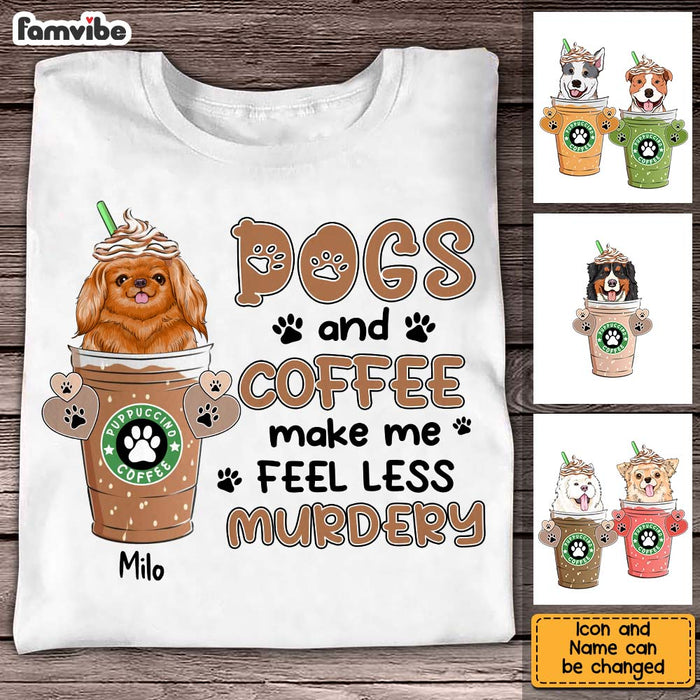Personalized Dog and Coffee Shirt - Hoodie - Sweatshirt 24063 1