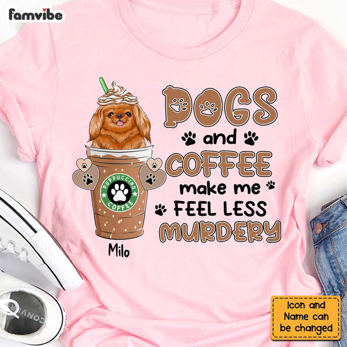 Personalized Dog and Coffee Shirt - Hoodie - Sweatshirt 24063 1