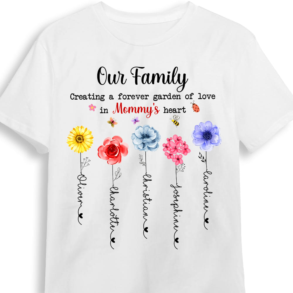 Personalized Gift For Mom Flowers Garden Shirt 24064 Primary Mockup