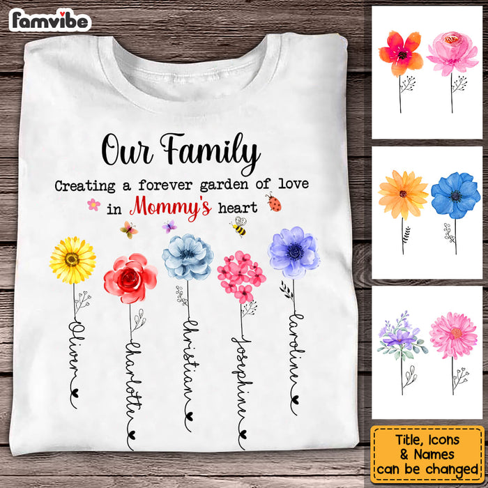 Personalized Gift For Mom Flowers Garden Shirt - Hoodie - Sweatshirt 24064 1