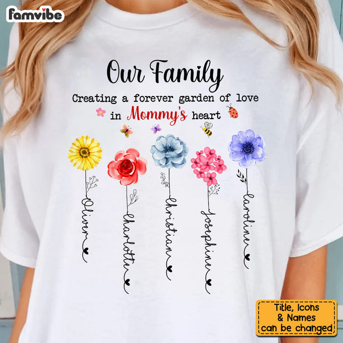 Personalized Gift For Mom Flowers Garden Shirt - Hoodie