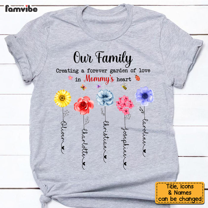 Personalized Gift For Mom Flowers Garden Shirt - Hoodie - Sweatshirt 24064 1