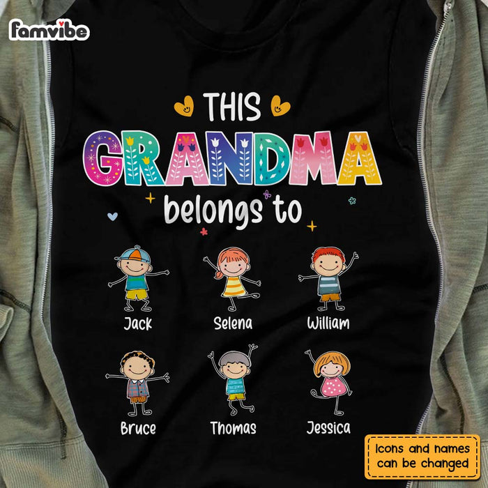 Personalized This Grandma Belongs To Shirt - Hoodie - Sweatshirt 24066 1