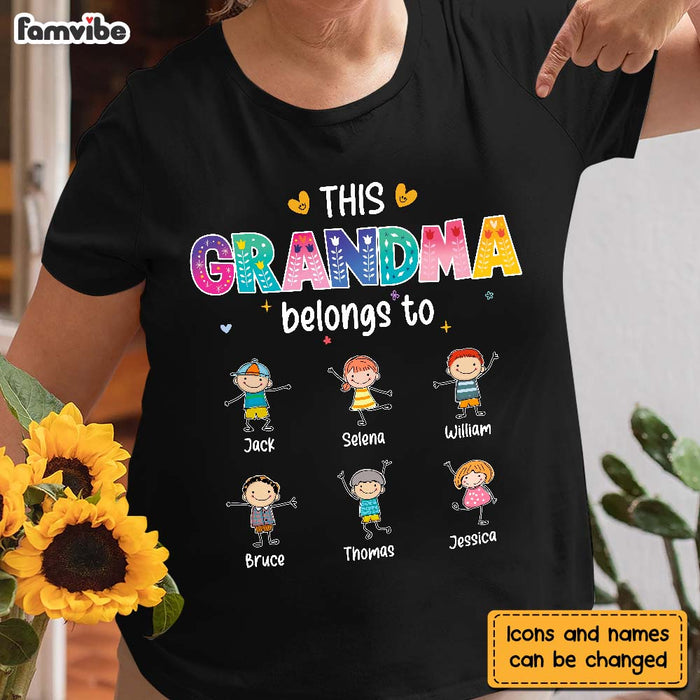 Personalized This Grandma Belongs To Shirt - Hoodie - Sweatshirt 24066 1