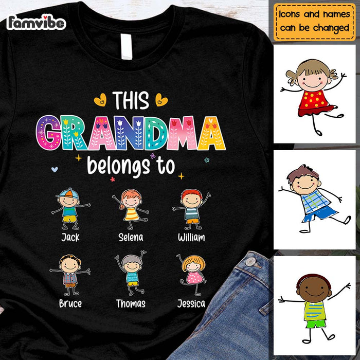 Personalized This Grandma Belongs To Shirt - Hoodie - Sweatshirt 24066 1