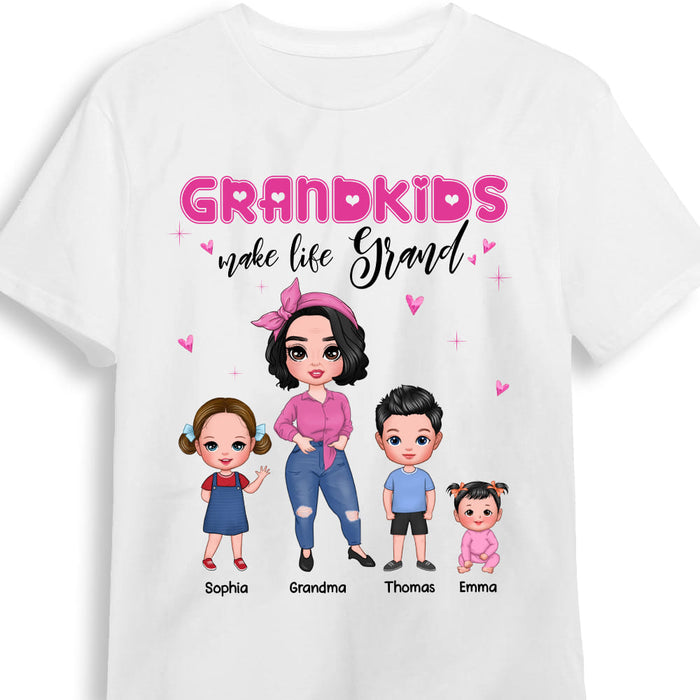 Personalized Grandma And Grandkids Shirt - Hoodie - Sweatshirt 24068 1