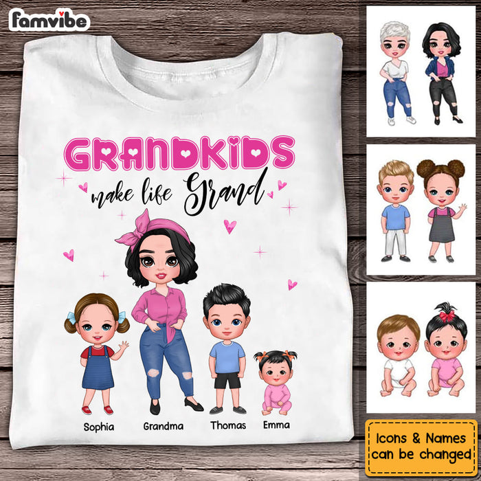 Personalized Grandma And Grandkids Shirt - Hoodie - Sweatshirt 24068 1