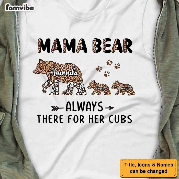 Personalized Gift For Mom Mama Bear Half Cleopard Shirt - Hoodie - Sweatshirt 24069 1