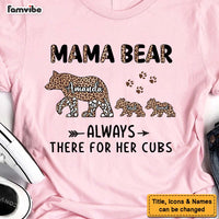 Personalized Gift For Mom Mama Bear Half Cleopard Shirt - Hoodie - Sweatshirt 24069 thumb 1