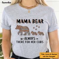 Personalized Gift For Mom Mama Bear Half Cleopard Shirt - Hoodie - Sweatshirt 24069 thumb 1