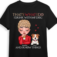 Personalized Gift That's What I Do I Drink With My Dogs Shirt - Hoodie - Sweatshirt 24072 thumb 1