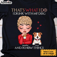 Personalized Gift That's What I Do I Drink With My Dogs Shirt - Hoodie - Sweatshirt 24072 thumb 1