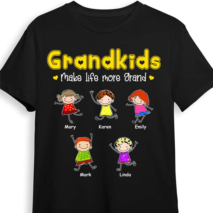 Personalized Grandkids Life More Grand Shirt - Hoodie - Sweatshirt 24073 1