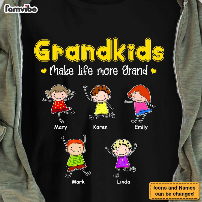 Personalized Grandkids Life More Grand Shirt - Hoodie - Sweatshirt 24073 1