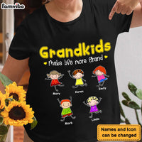 Personalized Grandkids Life More Grand Shirt - Hoodie - Sweatshirt 24073 thumb 1