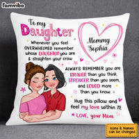 Personalized Gift For Daughter You Are Braver Than You Think Pillow 24076 thumb 1