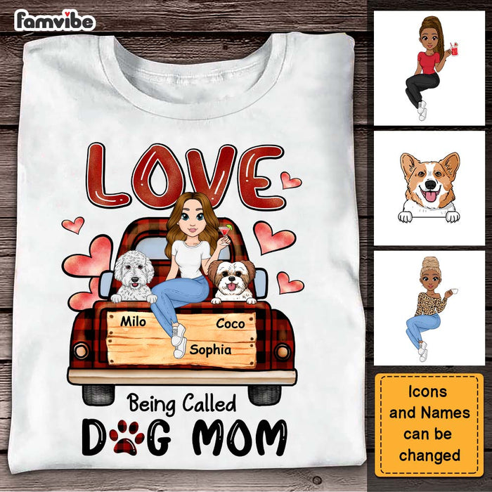 Personalized Gift Love Being Called Dog Mom Shirt - Hoodie - Sweatshirt 24078 1