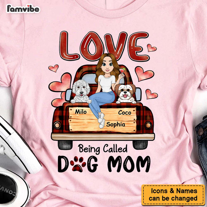 Personalized Gift Love Being Called Dog Mom Shirt - Hoodie - Sweatshirt 24078 1