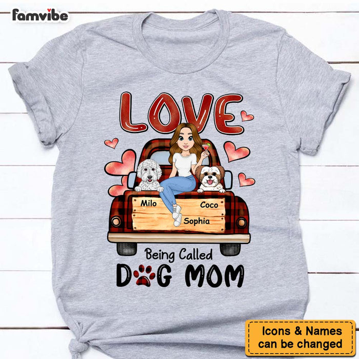 Personalized Gift Love Being Called Dog Mom Shirt - Hoodie - Sweatshirt 24078 1