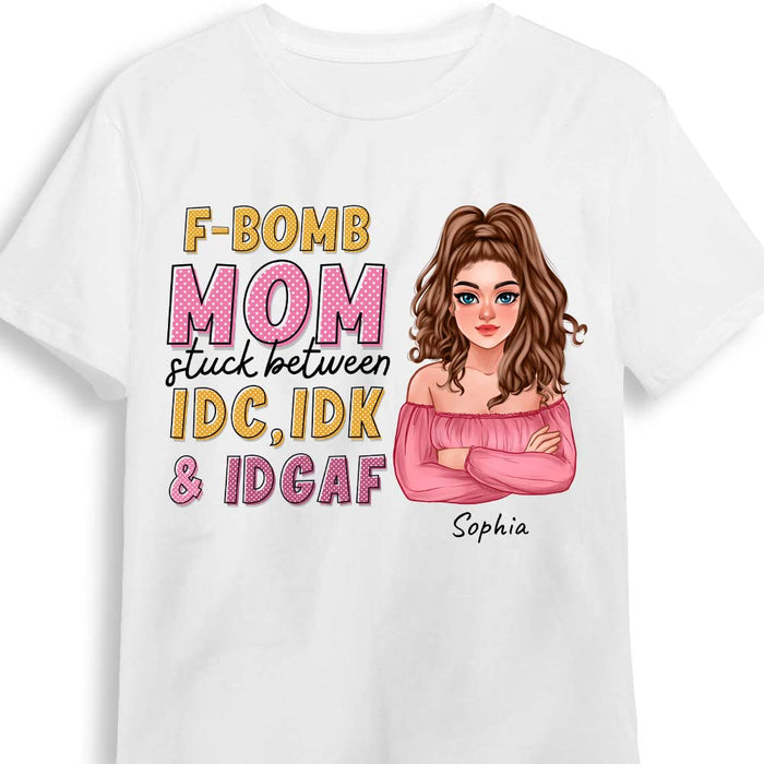 Personalized Gift F-bomb Mom Shirt - Hoodie - Sweatshirt 24087 1
