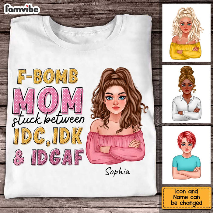 Personalized Gift F-bomb Mom Shirt - Hoodie - Sweatshirt 24087 1
