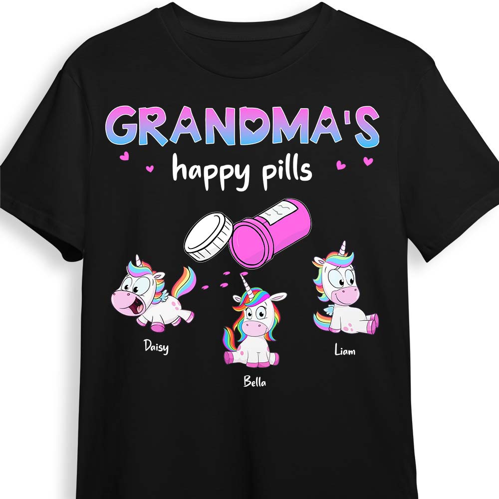 Personalized Grandma Happy Pills Shirt 24088 Primary Mockup