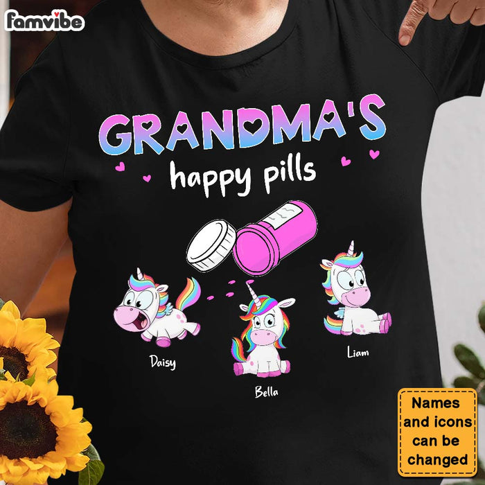 Personalized Grandma Happy Pills Shirt - Hoodie - Sweatshirt 24088 1