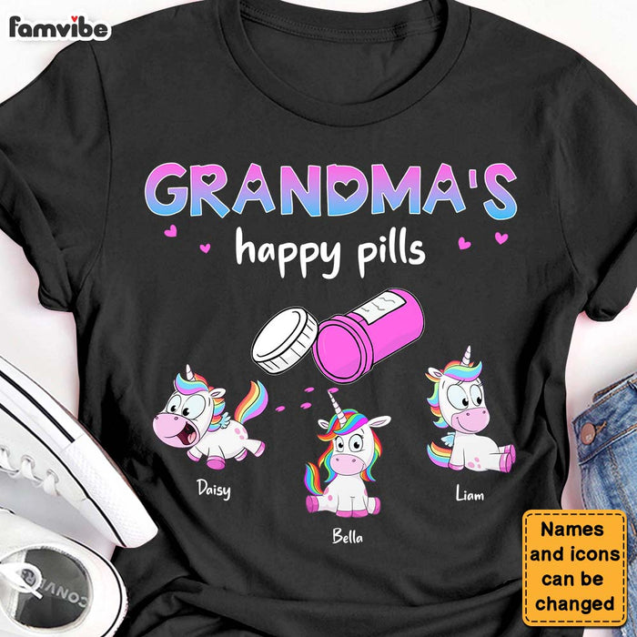 Personalized Grandma Happy Pills Shirt - Hoodie - Sweatshirt 24088 1