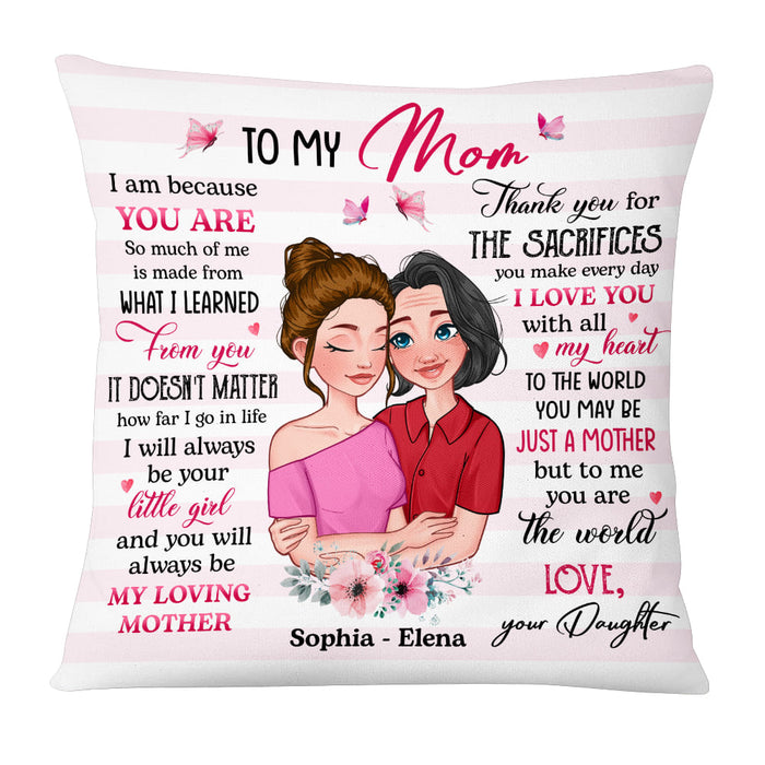 Personalized I Am Because You Are Pillow 24096 1