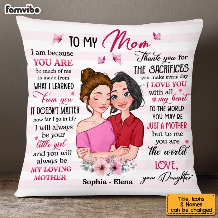 Personalized I Am Because You Are Pillow 24096 1