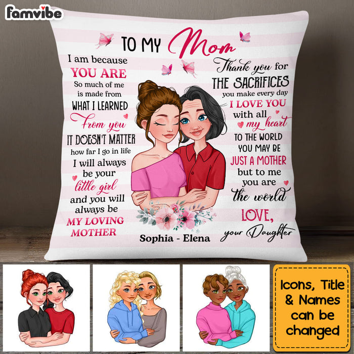 Personalized I Am Because You Are Pillow 24096 1